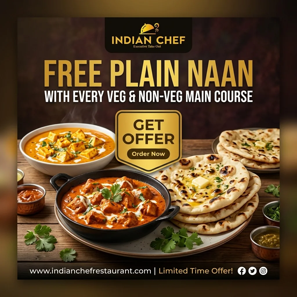 Special Offer at Indian Chef Executive Takeout
